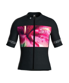 Koszulka rowerowa Energiapura T-Shirt Full Zip Life Lily Black/Ragl Alexander - 2023