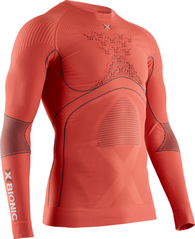 Koszulka termoaktywna X-BIONIC Energy Accumulator 4.0 Shirt Round Neck Lg Sl Men Sunset Orange/Anthracite - 2021/22