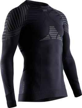 Koszulka termoaktywna X-BIONIC Invent LT Shirt Round Neck LG SL Men Black/Anthracite - 2022/23