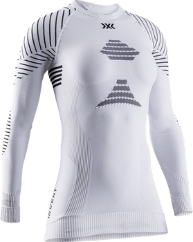 Koszulka termoaktywna X-Bionic Invent 4.0 LG SL Women White/Black - 2023/24