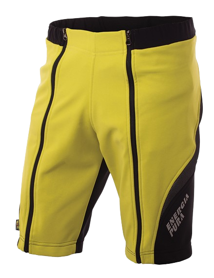 Shorts ENERGIAPURA Wengen Bicolor Yellow/Black Junior Yellow/Black Ski Clothing \ Ski Race