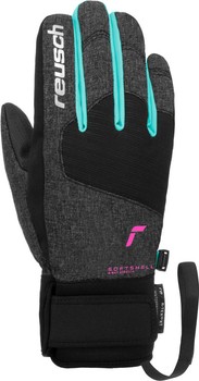Gloves REUSCH Simon R-TEX XT Junior Black Melange/Bachelor Button/Knockout Pink - 2022/23