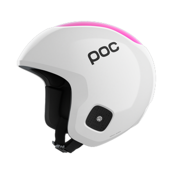 Helmet POC Skull Dura Jr Hydrogen White/Fluorescent Pink - 2023/24