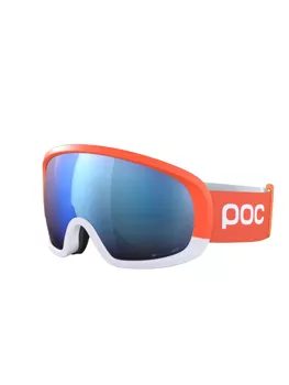 Ski goggles POC Fovea Mid Race Zink Orange/Hydrogen White/Partly Sunny Blue - 2023/24