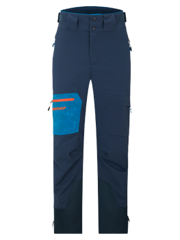 Ski pants Ziener Tewes Full-Zip Teamwear Lady Blue Foggy Print Dark Navy - 2023/24