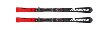Skis Nordica Dobermann SLJ Plate + Marker Race 10 TCX Black Flo Red - 2023/24