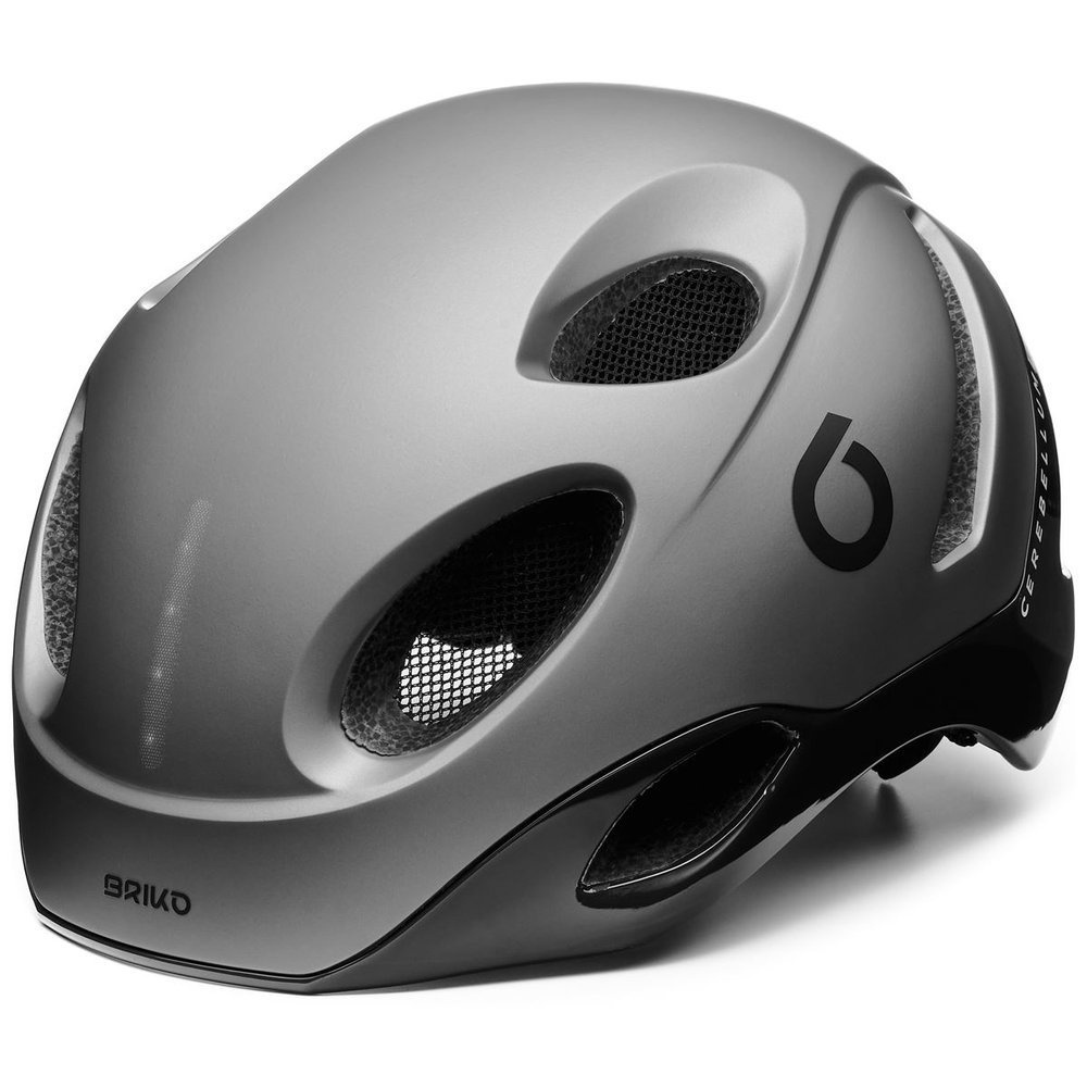 Bicycle helmet BRIKO E One Led Anthracite Silver 2021