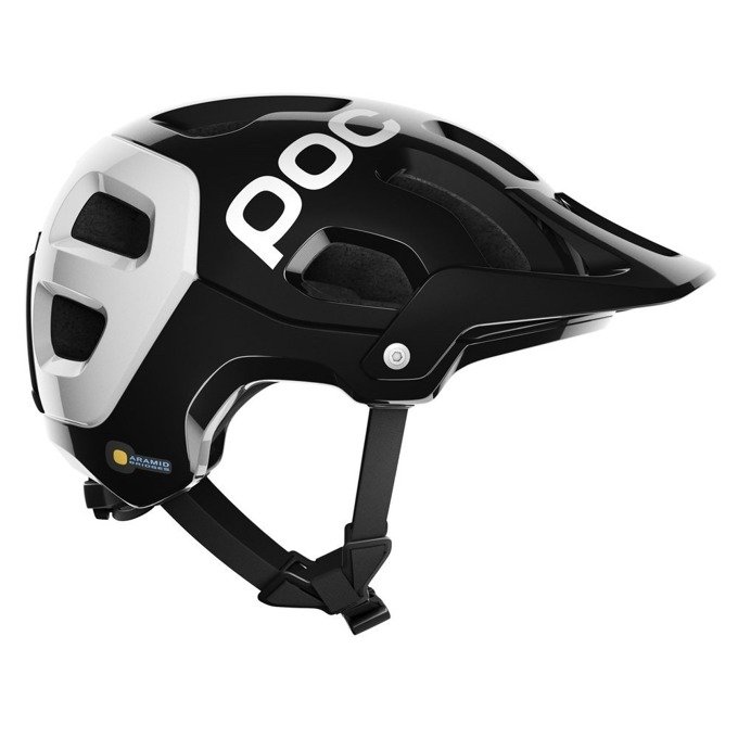 Bicycle helmet POC TECTAL RACE SPIN URANIUM BLACK/HYDROGEN WHITE - 2021