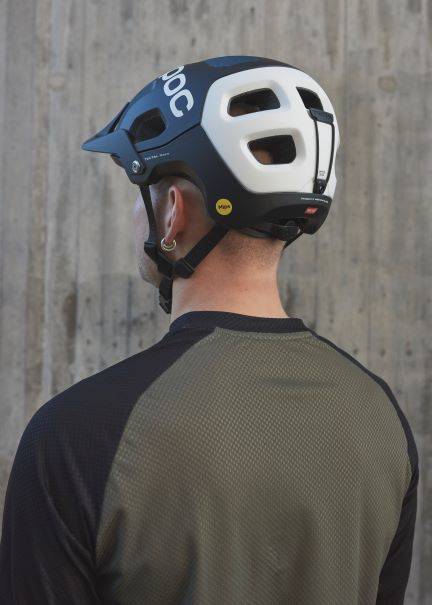 Bicycle helmet POC Tectal Race MIPS Uranium Black/Hydrogen White Matt