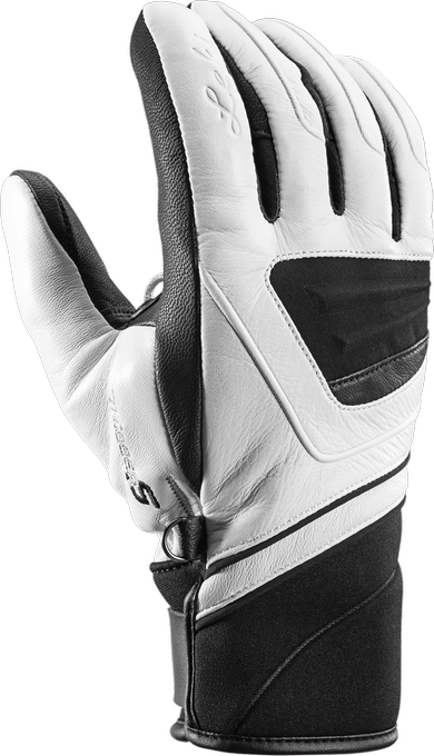 Gloves LEKI Griffin S Lady White/Black - 2022/23