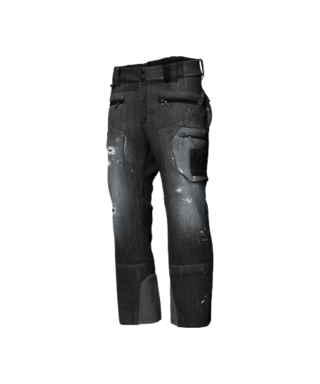Ski Pants ENERGIAPURA Grong Jeans Stonewashed Anthracite - 2023/24