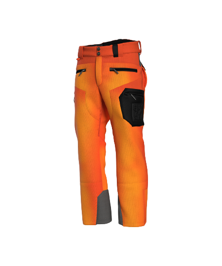 Ski Pants ENERGIAPURA Velvet Grong Printed Orange - 2023/24