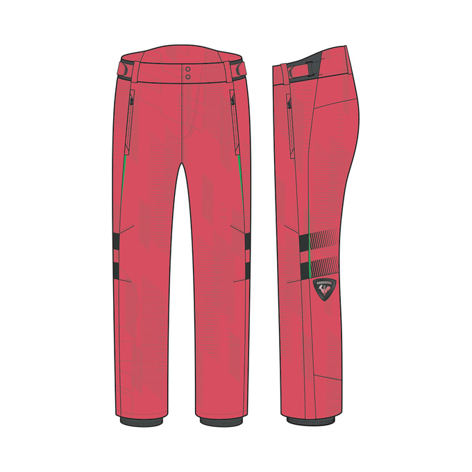Ski pants ROSSIGNOL Hero Course Pant Red - 2022/23