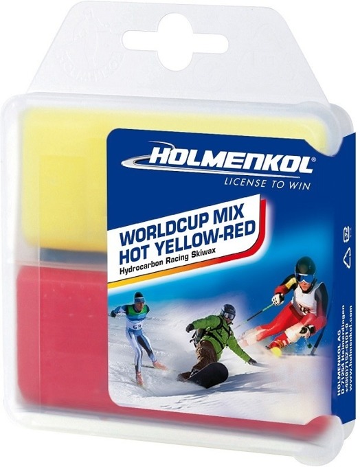 Ski wax HOLMENKOL World Cup Mix Hot Yellow-Red 2x35g