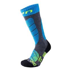 Ski socks Uyn Ski Junior Grey Melange/Turquoise - 2023/24