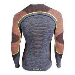 Thermal underwear UYN Men Ambityon Long Sleeves  Black Melange/Orange/Yellow - 2022/23