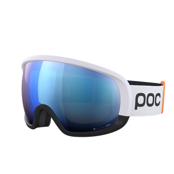 Skibrille POC Fovea Race Hydrogen White/Uranium Black/Partly Sunny Blue - 2023/24