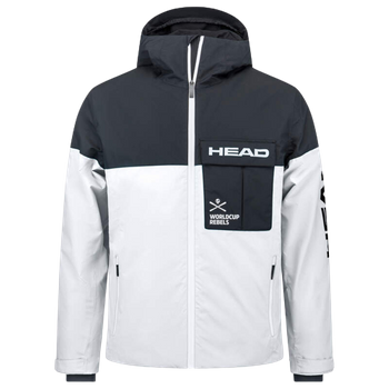 Skijacke HEAD Race Nova Jacket Black/White - 2023/24