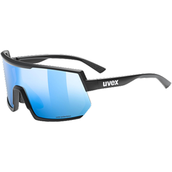 Sonnenbrille Uvex Sportstyle 235 P - Black Mat/Mirror Blue - 2023