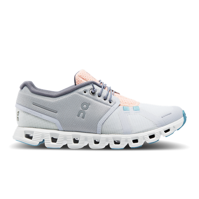 Damen Schuhe On Running Cloud 5 Push Glacier/Undyed-white