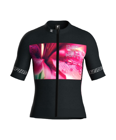 Fahrradtrikot Energiapura T-Shirt Full Zip Life Lily Black/Ragl Alexander - 2023