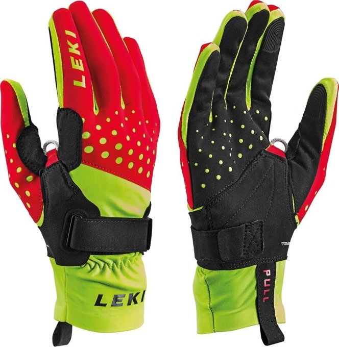 Handschuhe LEKI Nordic Race Shark Red/Yellow/Black - 2021/22