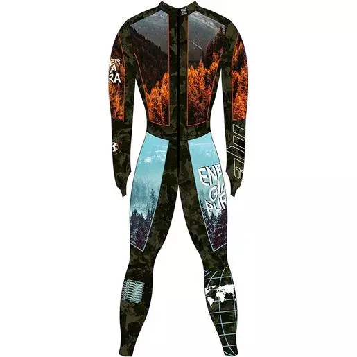 Race Suit ENERGIAPURA Life Junior Black/Planet/Wave/Forest (insulated, padded) - 2023/24
