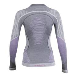 Thermounterwäsche UYN Lady Fusyon UW Shirt LG SL Anthracite/Purple/Pink - 2022/23