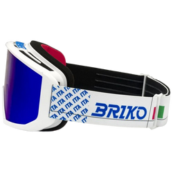 Googles Briko Vulcano Mask Italia White/Science Blue - 2025/26