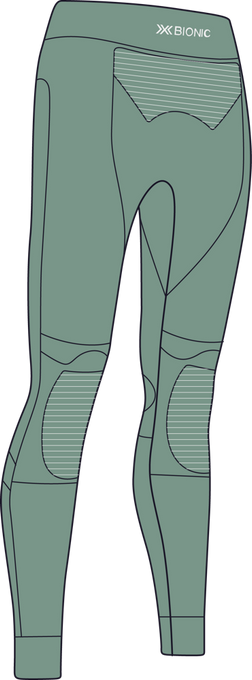 Kalesony X-Bionic Energizer 4.0 Pants WMN Sage Green/Optical White - 2024/25