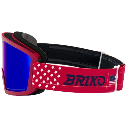 Gogle Briko Frostbite USA Matt Red/Tanganora Blue - 2025/26