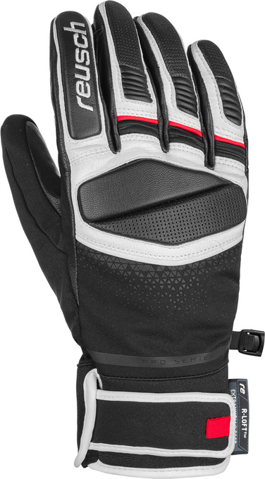 Rękawice Reusch Mastery Black/White/Fire Red - 2024/25
