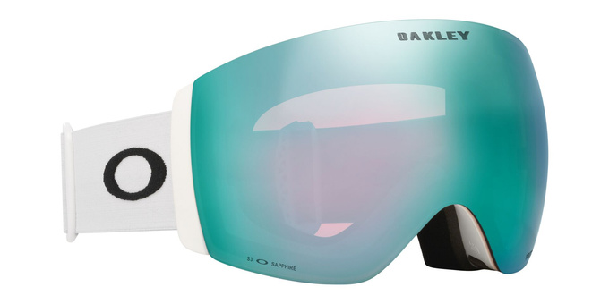 Gogle Oakley Flight Deck Pro L Matte White/Prizm Snow Sapphire Iridium + Dodatkowa Szyba Prizm Snow Iced Iridium - 2025/26