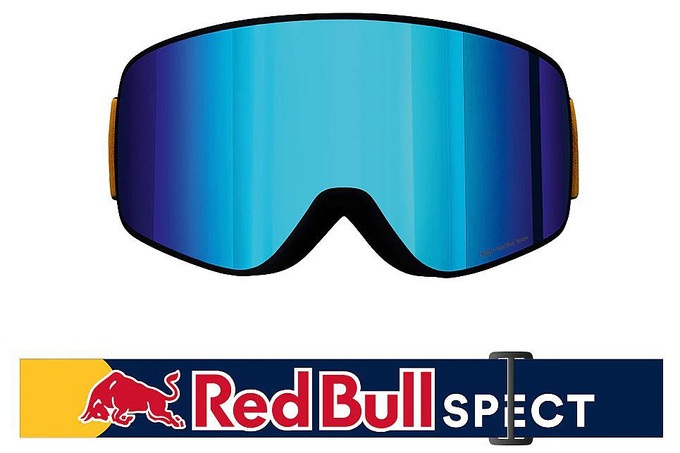 Gogle Red Bull Spect RUSH Blue/Red With Blue Mirror - 2025/26