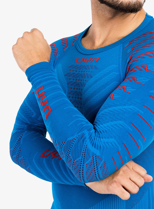 Koszulka termoaktywna UYN Man Resilyon Uw Shirt Lg Sl.turtle Neck Blue/Red - 2024/25