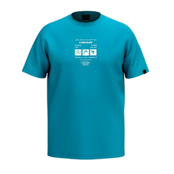 Koszulka HEAD WCR T-Shirt Men Blue - 2025/26