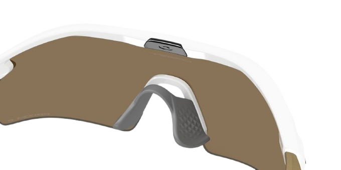 Okulary Oakley Radar Plate Polished White/Gold Frame/Prizm 24K Polarized Lenses