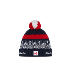 Beanie Eisbar Norrak Pompon MÜ SA Navy Blue/White/Red - 2025/26
