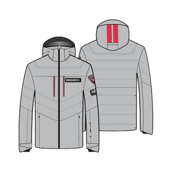 Kurtka narciarska Rossignol Hero Blackside Puffy JKT Soft Gray - 2024/25