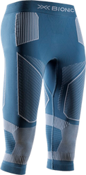 Bielizna termoaktywna X-bionic Energy Accumulator Light Pants 3/4 WMN Mineral Blue/Arctic White - 2024/25