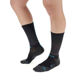 Skarpety rowerowe UYN Man Biking Aero Black/Turquoise- 2023
