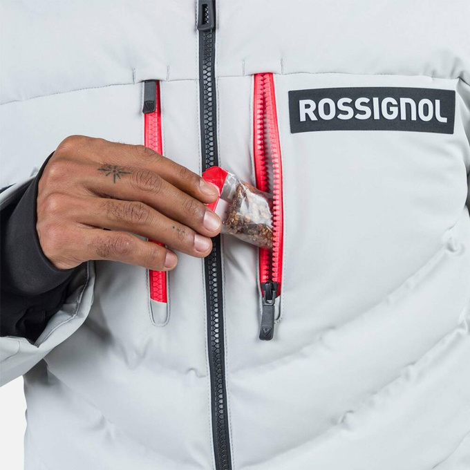 Skijacke Rossignol Hero Blackside Puffy JKT Soft Gray - 2024/25