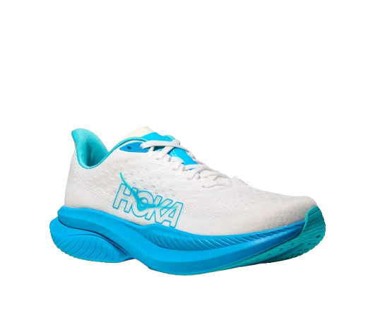Buty męskie Hoka Mach 6 White/Skyward Blue