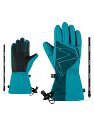Rękawice Ziener Laval-z As® Aw Glove Junior Unisex Aqua Breeze - 2025/26
