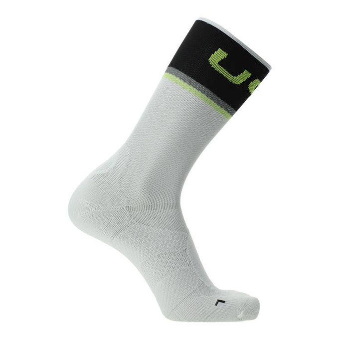 Cycling Socks UYN Man Cycling One Light White/Black
