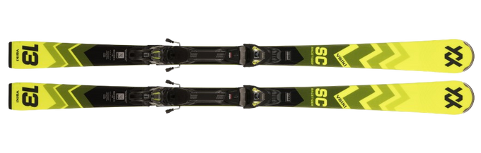 Ski Volkl Racetiger SC Yellow + vMotion 11 GW Black - 2024/25
