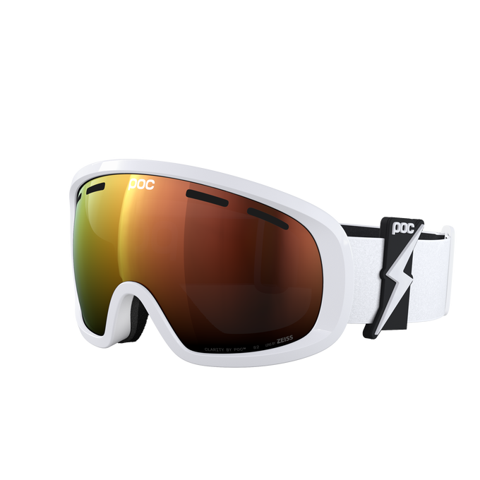 Ski goggles POC Fovea Mid Blixten White/Partly Sunny Orange - 2025/26