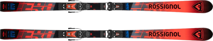Skis Rossignol Hero Athlete GS PRO 126 -171 R21 + NX 7 GW B73 Black Hot Red - 2025/26