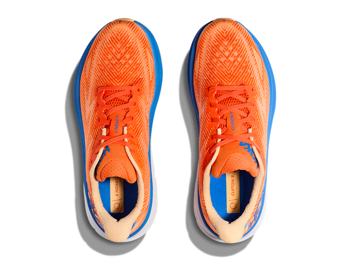 Man Schuhe Hoka Clifton 9 Vibrant Orange/Impala