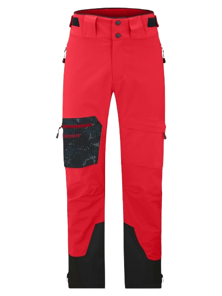 Skihose Ziener Tewes Full-Zip Man Red Black Foggy Print - 2025/26
